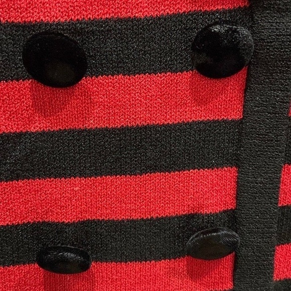 Vintage Size 6 Designer Red Knit Dress VGC - Picture 4 of 5